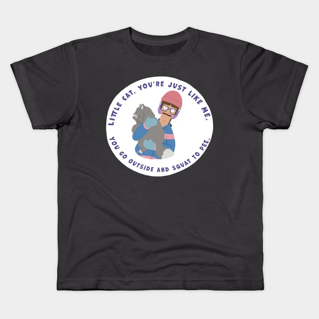 Aunt Gayle Quote Kids T-Shirt by gray-cat